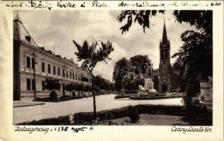 1938 Zalaegerszeg, Csány László tér, templom (EK)