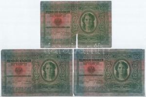 1912. 100K (5x) T:III,III- az egyiken nagyobb szakadás Adamo K28