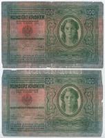 1912. 100K (5x) T:III,III- az egyiken nagyobb szakadás Adamo K28