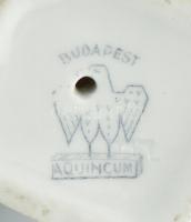 Vegyes porcelán tétel (Aquincum pingvin, ENS cinegepár) jelzett, kopottak, apró mázlepattanásokkal. ...