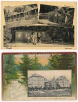 13 db RÉGI magyar város képeslap vegyes minőségben / 13 pre-1945 Hungarian town-view postcards in mi...