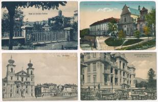 18 db RÉGI főleg külföldi város képeslap vegyes minőségben / 18 pre-1945 mostly European town-view postcards in mixed quality