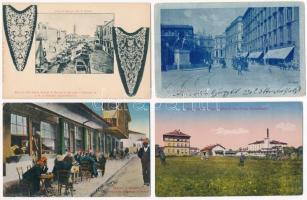 18 db RÉGI főleg külföldi város képeslap vegyes minőségben / 18 pre-1945 mostly European town-view p...