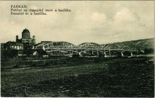 1932 Párkány, Stúrovó; Dunahíd és a bazilika / Danube bridge