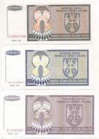 Horvátország / Krajnai Szerb Köztársaság 1993. 100.000D-10.000.000.000D (7xklf, közte 3db "Z&qu...