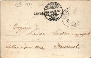 1908 Negyed, Neded; gőzmalom, Református templom és iskola, községháza, katolikus templom. Goldstein...