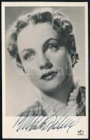 Bulla Elma (1913-1980) színésznő aláírása az őt ábrázoló fotón