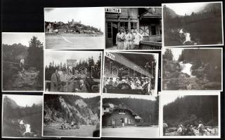 cca 1920-1930 Életképek, tájképek a Magas-Tátrából, 11 db fotó, 8×10 cm / Vysoké Tatry, 11 photos