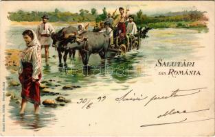 1899 (Vorläufer) Salutari din Romania. Künzli freres Nr. 952. litho (Rb)
