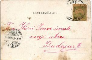1904 Pécel, Heller nagybolt és vendéglő, üzlet. Heller M. kiadása (EK)