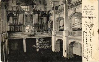 1905 Békéscsaba, Ágostai hitvallású evangélikus nagy templom új orgonája, belső (kis szakadások / small tears)