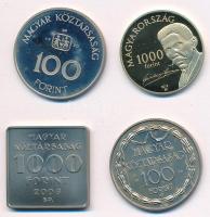 1990. 100Ft Cu-Ni "SOS Gyermekfalu" + 1990. 100Ft Cu-Ni "200 éves a hivatásos magyar ...