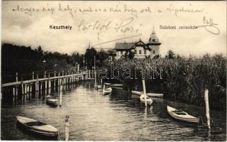 1905 Keszthely, Balatoni csónakda. Mérei Ignác
