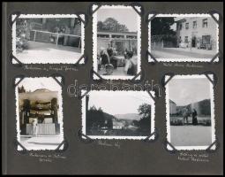 cca 1930 Rohics, Maribor, részletek, 12 db fotósarokkal albumlapra rögzített fotó, 7×4,5 cm