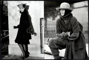 cca 1960-1980 Divatfotók, 6 db, 24×18 cm