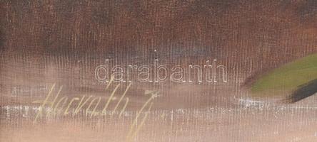 Horváth jelzéssel: Csendélet. Olaj, vászon. Dekoratív, sérült fa keretben. 59×79 cm