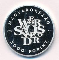2013. 5000Ft Ag "Weöres Sándor" kapszulában, tanúsítvánnyal T:PP Adamo EM257