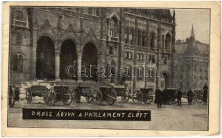 1914 Budapest V. Orosz ágyúk a Parlament előtt (szakadás / tear)