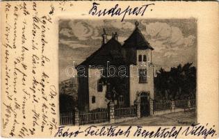 1914 Budapest XI. Feilitzsch Berthold báró villája. Ménesi út 8/a s: Wágner Géza (EK)