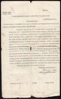 1930 Bp., Csendőrtiszthelyettes részére való kiutalásról szóló levél