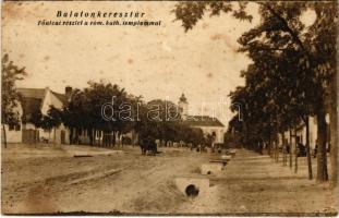 1932 Balatonkeresztúr, Fő utca, római katolikus templom (fl)