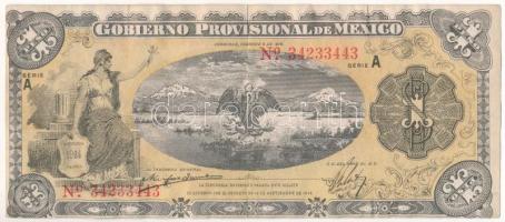 Mexikó / Gobiernói Ideiglenes Kormány / Veracruz 1915. 1P T:III Mexico / Gobierno Provisional de México / Veracruz 1915. 1 Peso C:F Krause P#S701