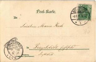 1901 Heil / Lady smoking a cigarette. Art Nouveau litho A. Sockl, Wien I. s: Fritz Smrczka (EK)