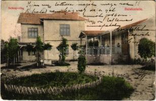 1911 Balatonlelle, Szikray villa. Wollák József kiadása (fa)