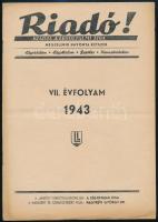 1943 Riadó! kiadja: a Légoltalmi Liga, VII. évfolyam