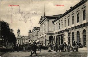 1909 Debrecen, Városháza, Bartha Kálmán, Tóth Ferenc és Tóth Gyula kályha és vasbútor raktár üzlete