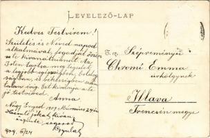 1909 Nagyenyed, Aiud; Leányiskola, Fesztinger Dávid üzlete. Winkler János kiadása / girls' scho...