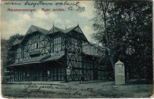 1911 Máramarossziget, Sighetu Marmatiei; Nyári színház. Wizner és Dávid kiadása / summer theatre (EM)