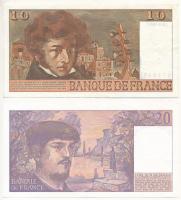 Franciaország 1978. 10Fr + 1987. 20Fr T:III egyiken tűlyukak
France 1978. 10 Francs + 1987. 20 Fran...