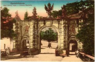 Gyulafehérvár, Karlsburg, Alba Iulia; Alsó Károly kapu / castle gate