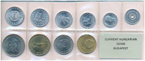 1989. 2f-20Ft (10xklf) érmés forgalmi sor fóliatokban T:1 Adamo FO22