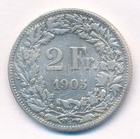 Svájc 1905B 2Fr Ag T:3 patina, kis ph
Switzerland 1905B 2 Francs Ag C:F patina, small edge error
K...