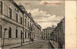 1908 Losonc, Lucenec; Sugár út. Redlinger Ignác kiadása / street