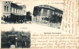 Karcag vasútállomással