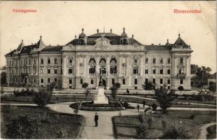 1913 Rimaszombat, Rimavská Sobota; Vármegyeháza. Ifj. Rábely Miklós kiadása / county hall (EB)