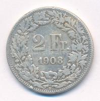 Svájc 1908B 2Fr Ag T:3 patina, ph
Switzerland 1908B 2 Francs Ag C:F patina, edge error
Krause KM#2...