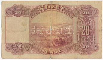 Albánia 1926. 20Fr T:III-
Albania 1926. 20 Franka Ari C:VG
Krause P#3