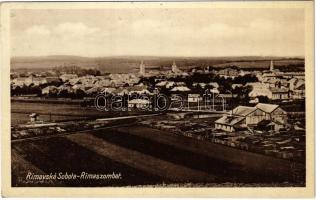 Rimaszombat, Rimavská Sobota; Celkovy pohlad / látkép, fűrésztelep, fatelep / general view, sawmill, lumber yard