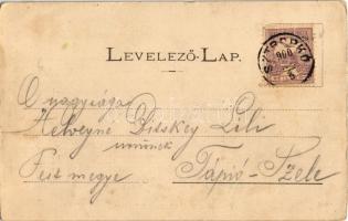 1900 Kapi, Kapusany; Római katolikus templom, várrom. Fénynyomat Divald műintézetéből / Kapusiansky ...