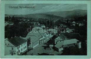 1916 Nyitrabánya, Krickerhau, Handlová; látkép, fényképész üzlete. Tihanyi Sándor felvétele / general view, shops (EK)