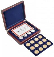 DN "A legértékesebb magyar érmék" 24xklf aranyozott vagy ezüstözött Cu emlékveret "CO...