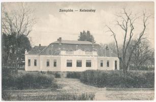 Zemplénkelecsény, Zemplinsky Klecenov (Zemplénújfalu, Zemplínská Nová Ves); kastély. Halász Sándor fényképészeti műterméből / castle (Rb)