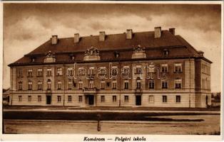 Komárom, Komárno; Polgári iskola / school (vágott / cut)