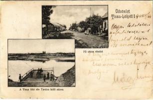 1903 Tiszalök, Tisza-Lök; Fő utca, a tiszalöki rév Tardos (Tiszatardos) felől nézve (r)