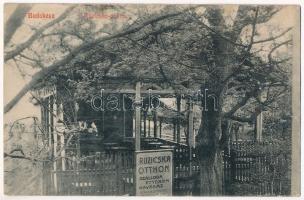 1911 Budakeszi, Ruzicska Otthon szálloda, étterem és kávéház (szakadás / tear)