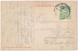 1911 Budakeszi, Ruzicska Otthon szálloda, étterem és kávéház (szakadás / tear)